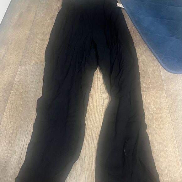 Vintage 80s sleeveless black wide leg metallic ailver jumpsuit size 4 - Picture 10 of 12